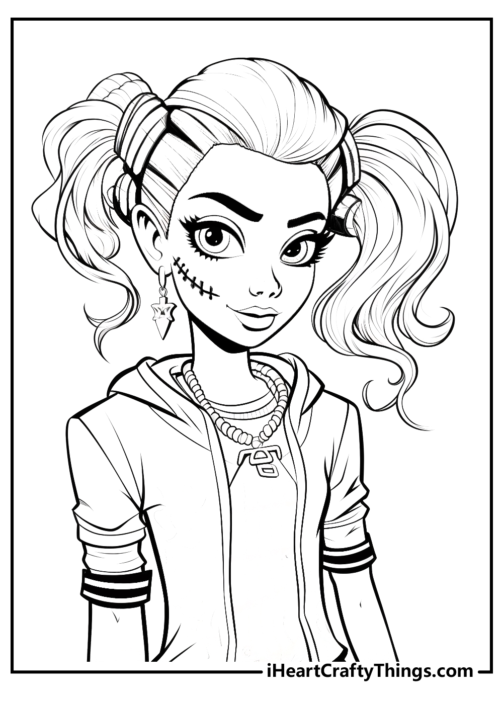 monster high characters and pets coloring pages