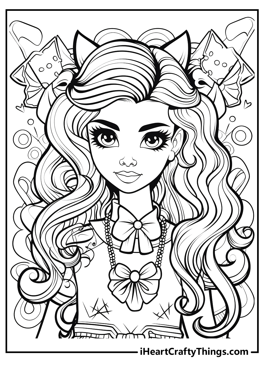 Clawdeen Wolf - Monster High Kids Coloring Pages