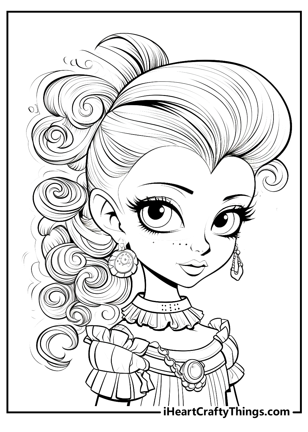 original monster high coloring pages