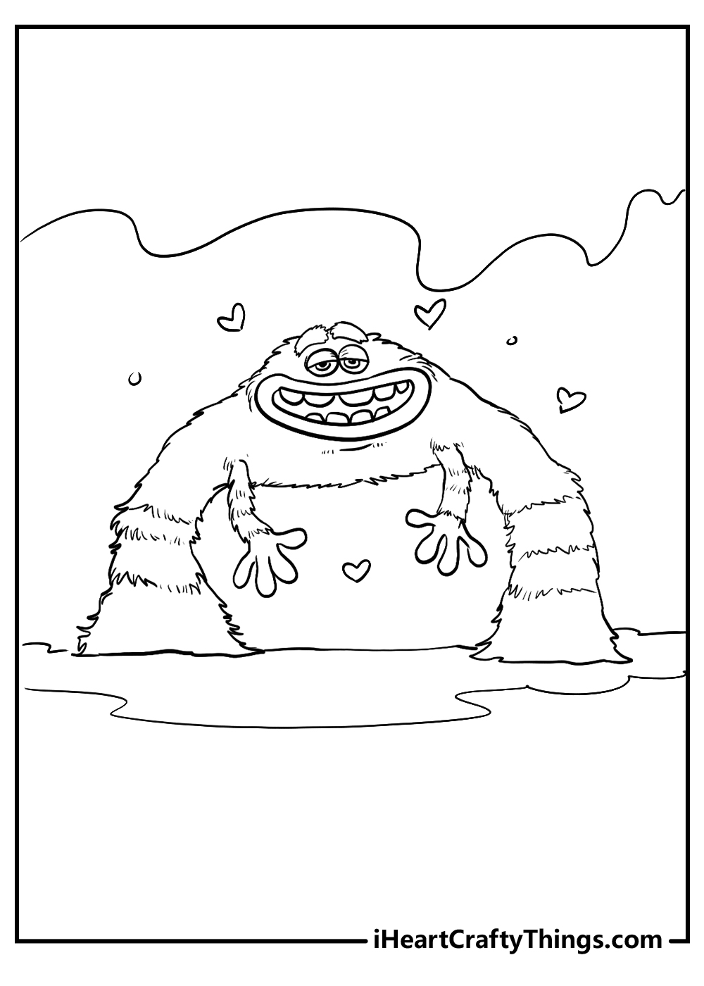 Purple Sitting Rainbow Friends Roblox Coloring Page