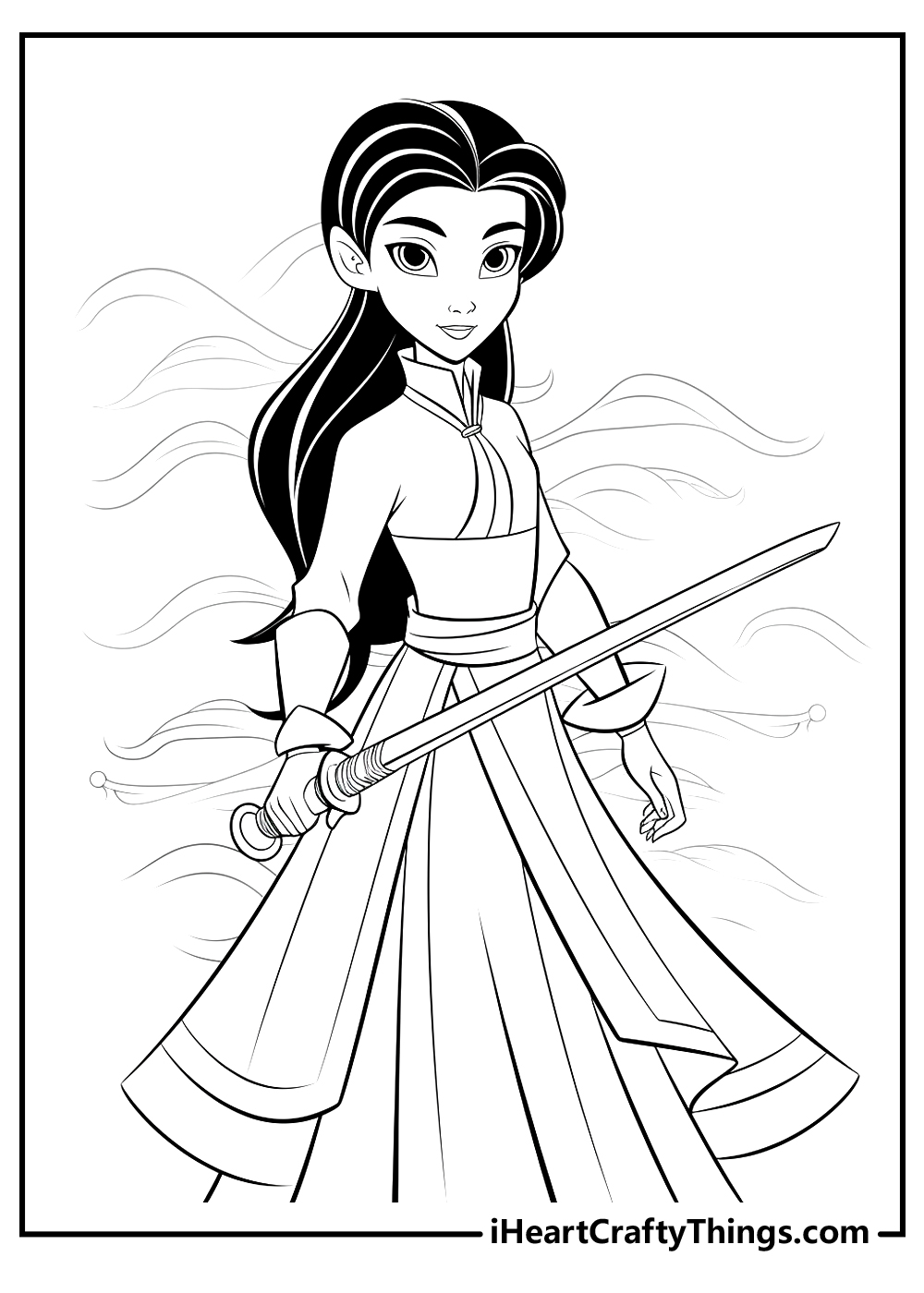 new mulan coloring pages