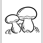 Mushroom Coloring Pages free printable