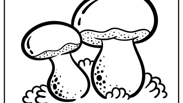 Mushroom Coloring Pages free printable