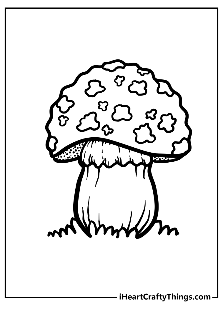 30 Mushroom Coloring Pages (100% Free Printables)