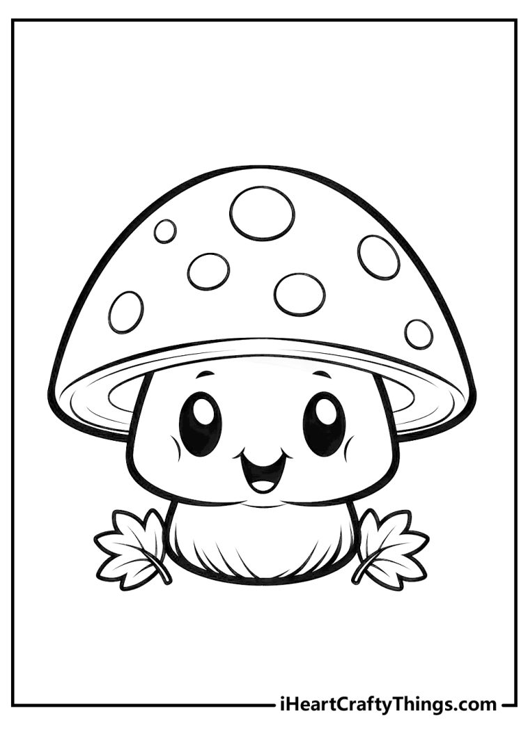 Mushroom Coloring Pages (100% Free Printables)