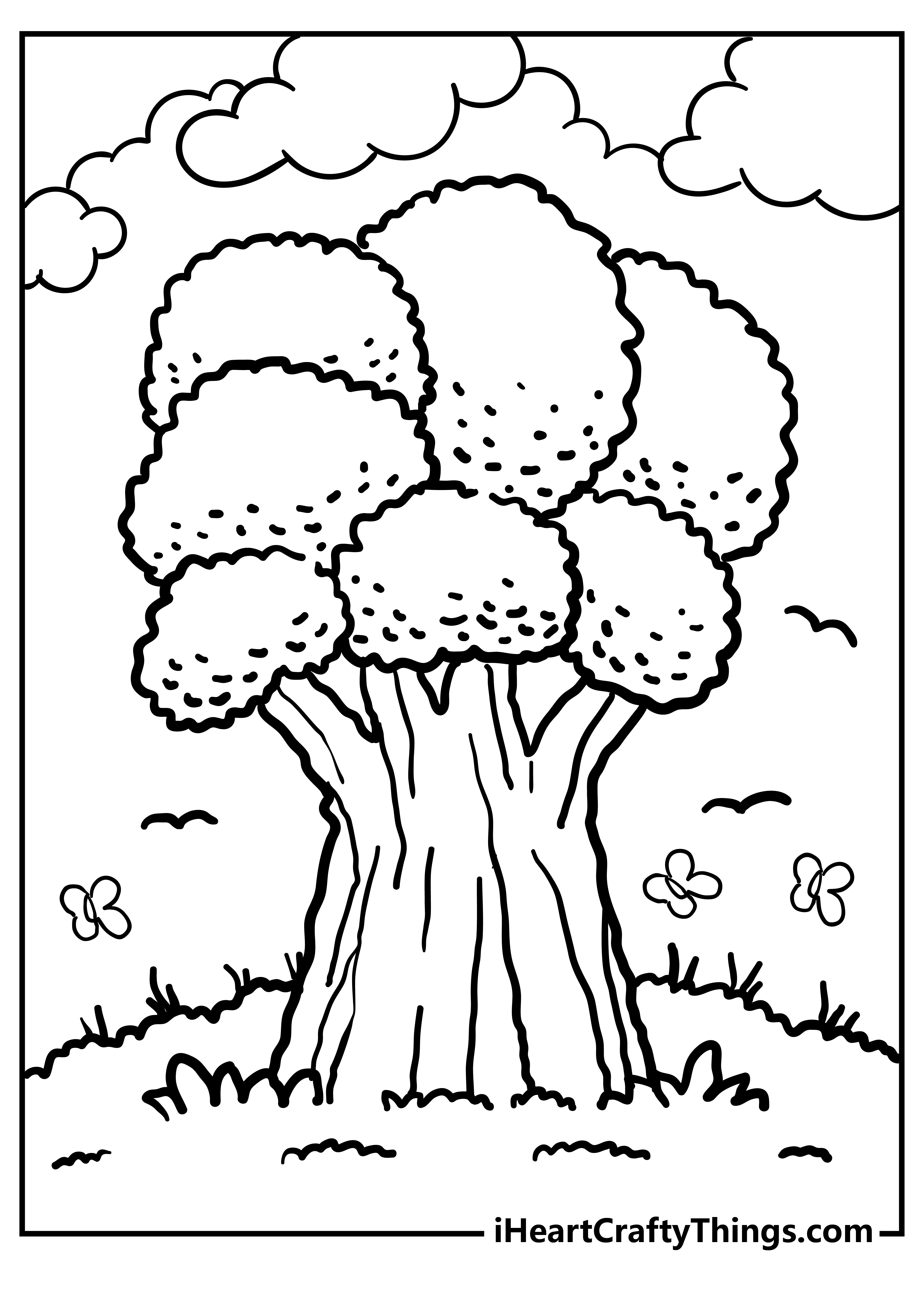 Nature Coloring Pages free pdf download