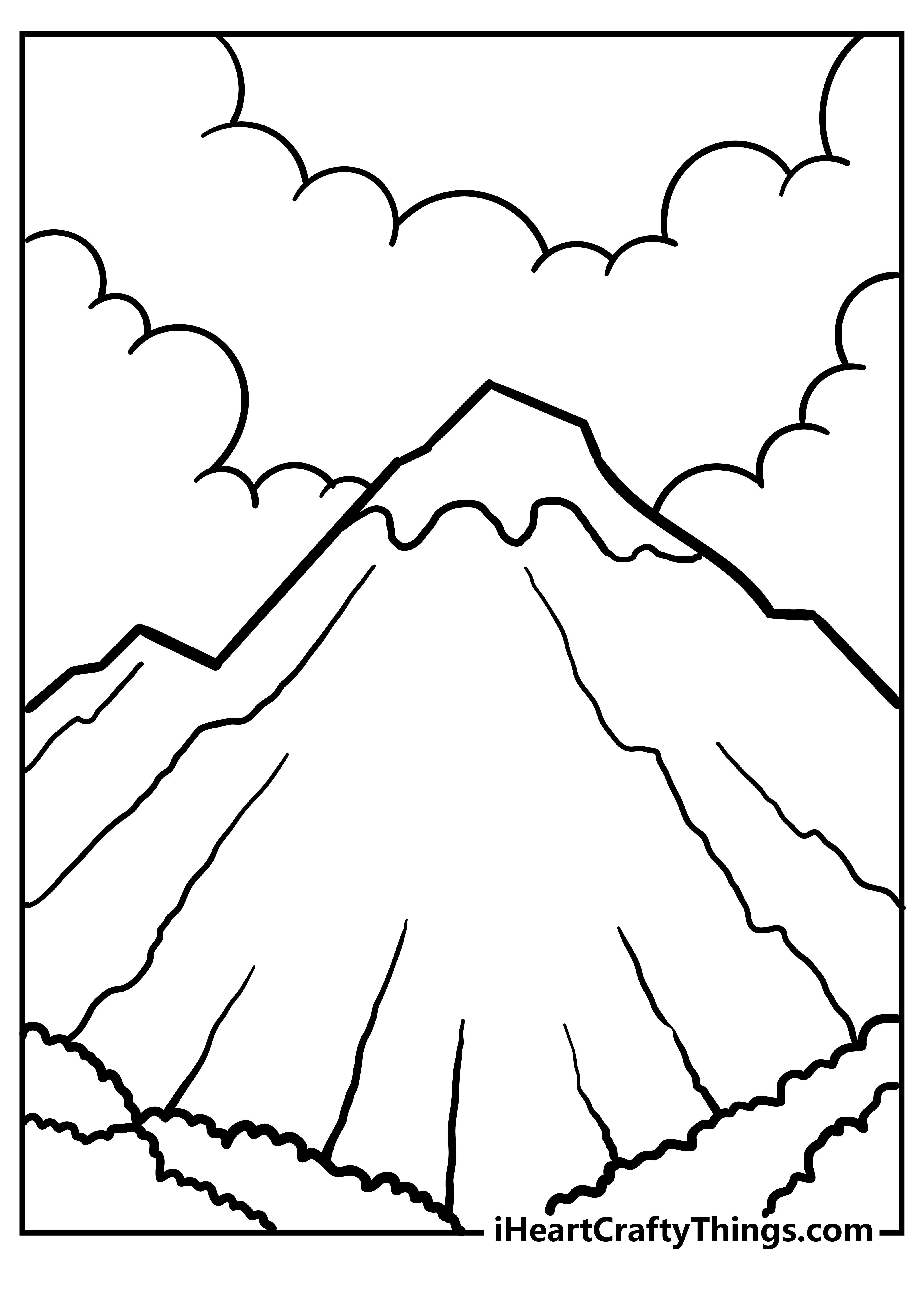 Nature Coloring Pages for preschoolers free printable