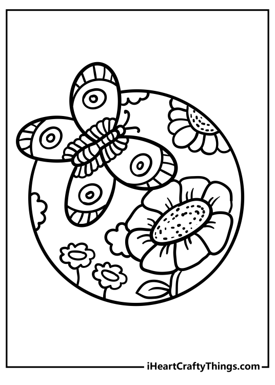classroom scene coloring page