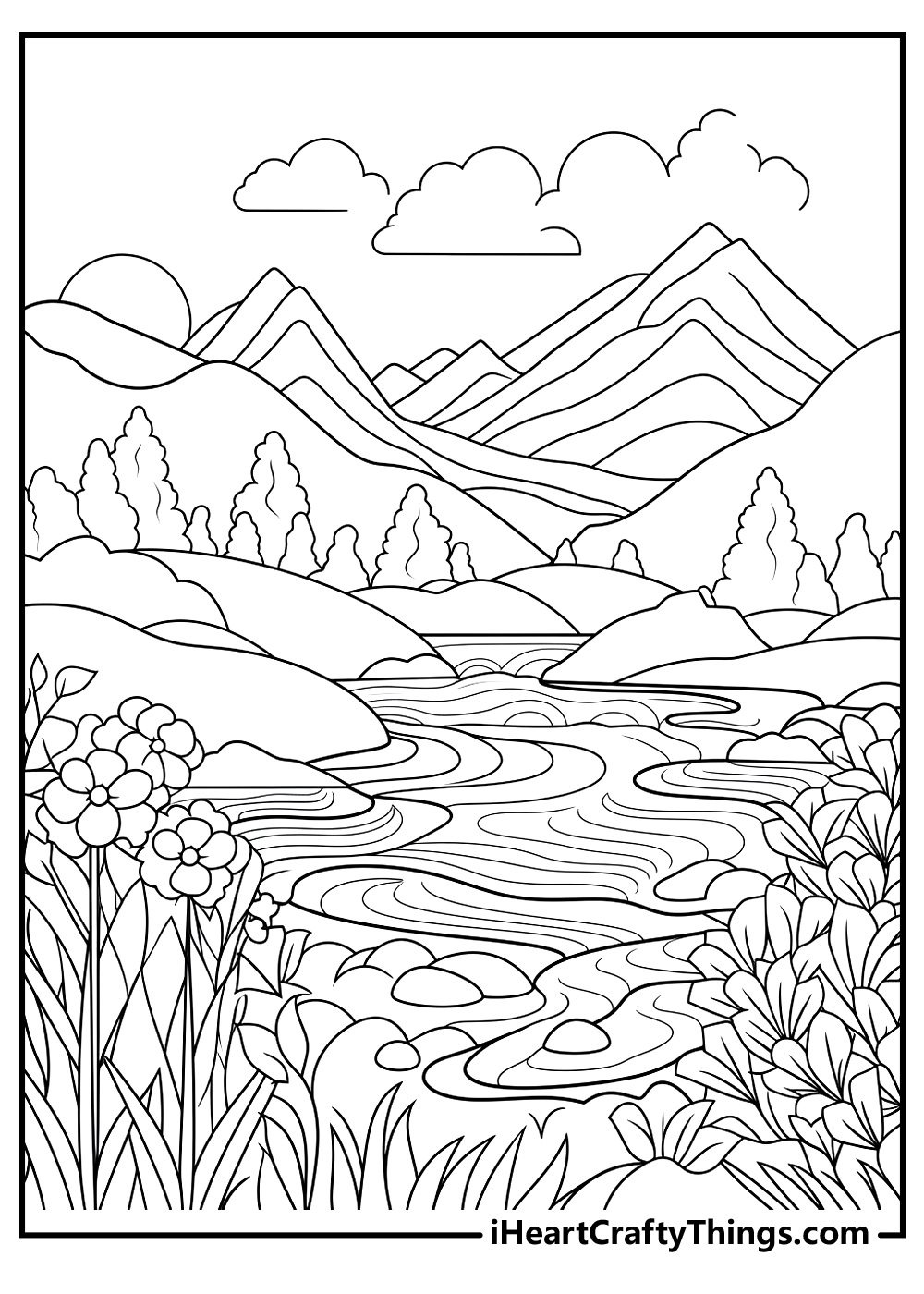 Nature Coloring Pages (100% Free Printables)