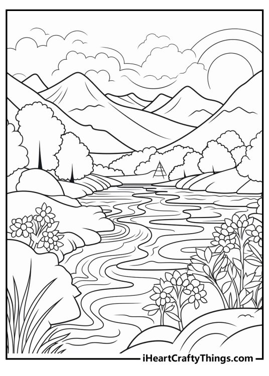 Nature Coloring Pages (100% Free Printables)