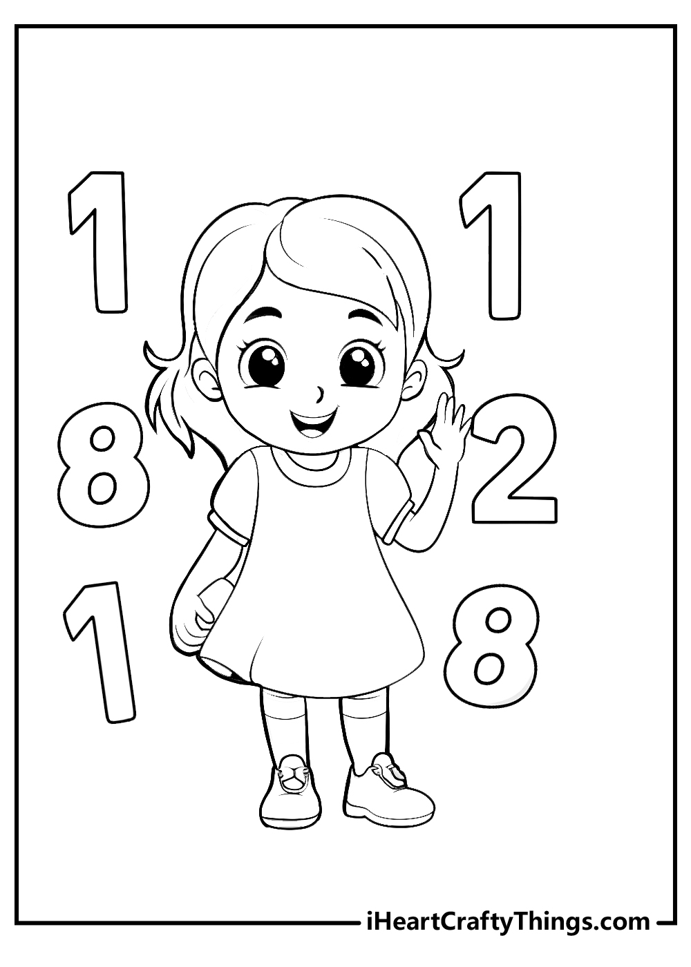 numbers free coloring sheet