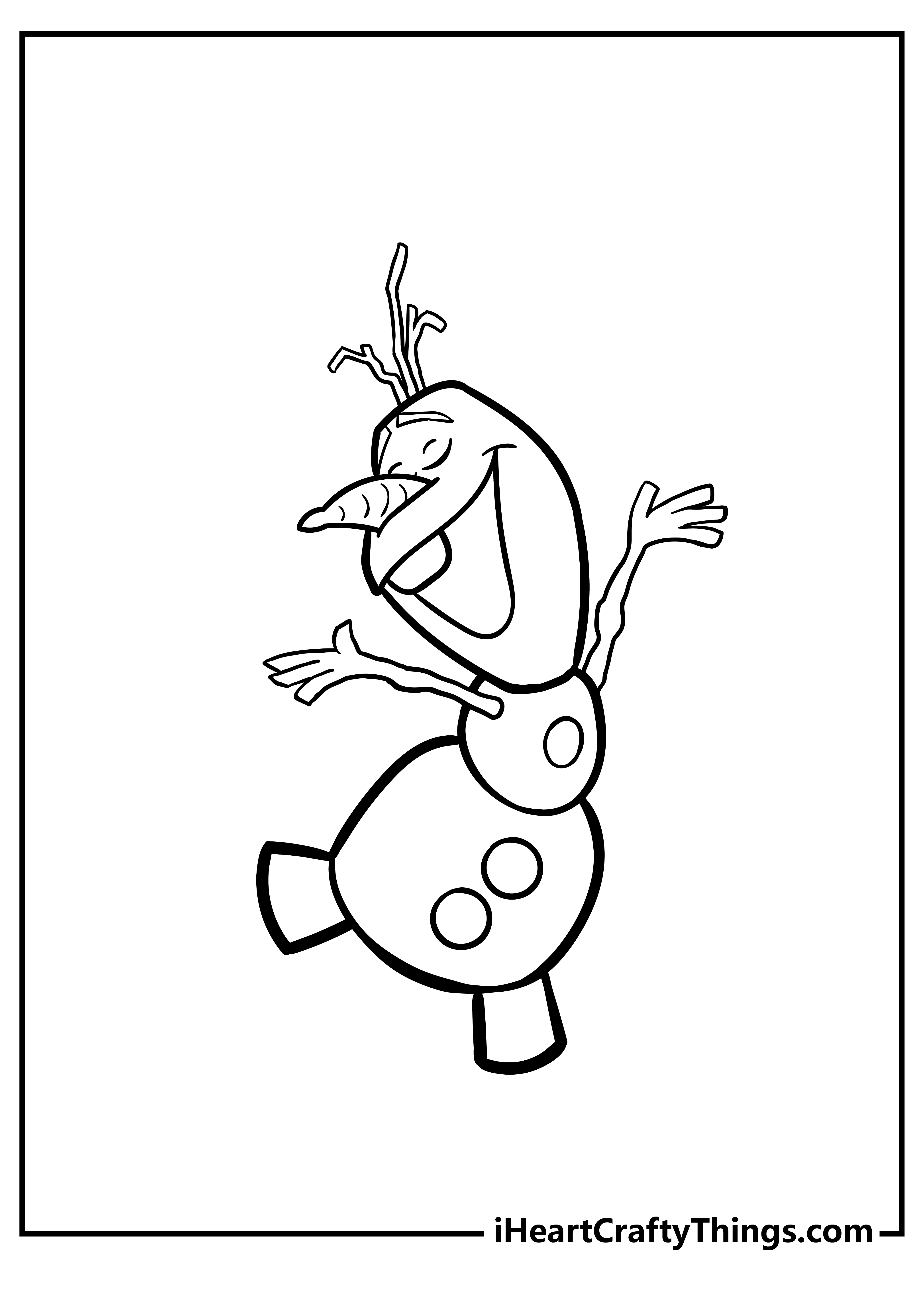 printable olaf coloring pages updated 2022