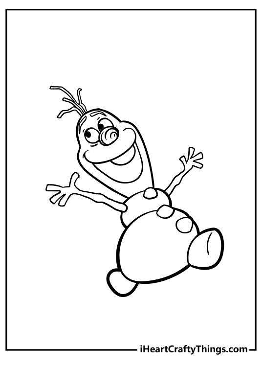 Olaf coloring pages