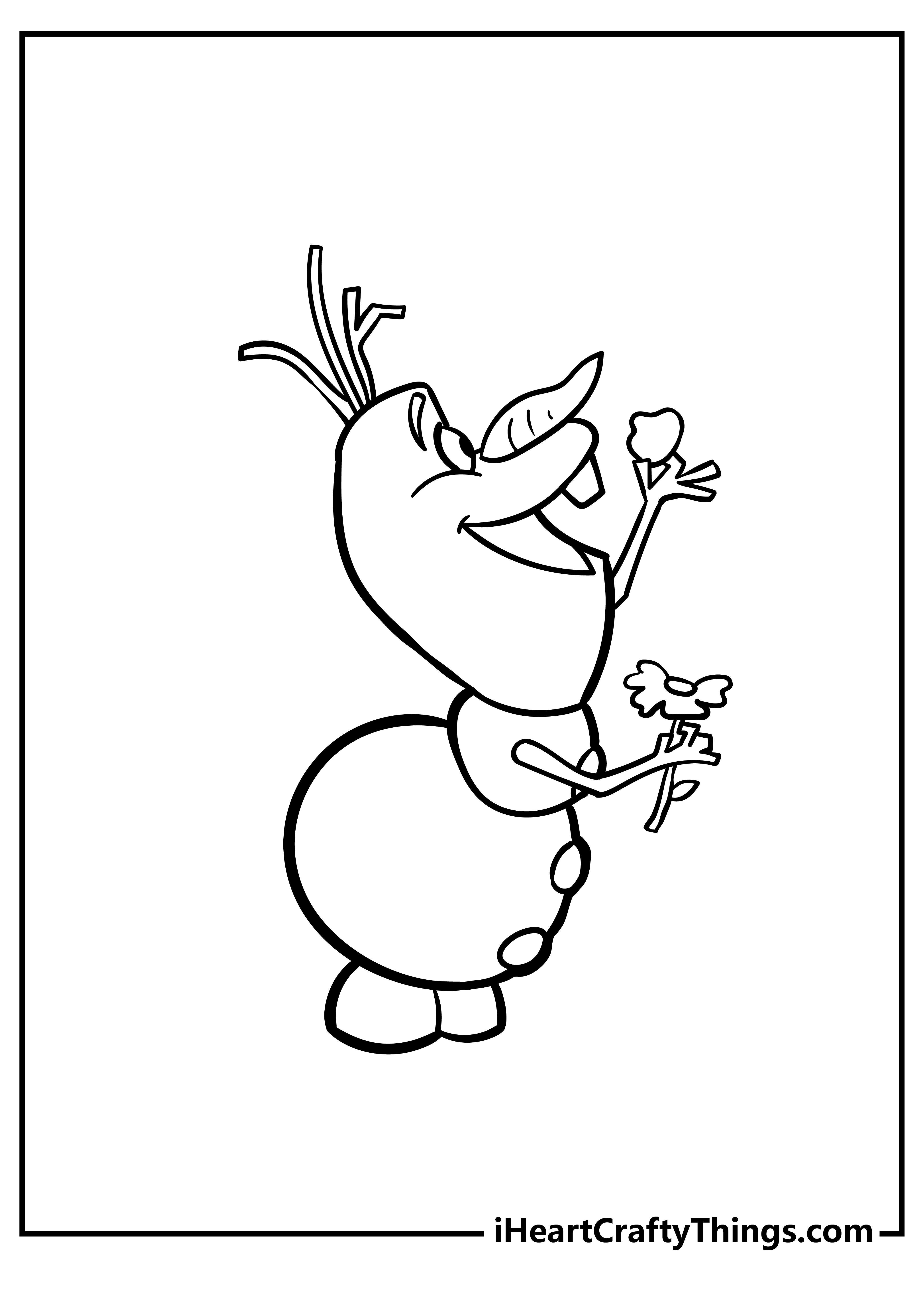 printable olaf coloring pages updated 2022