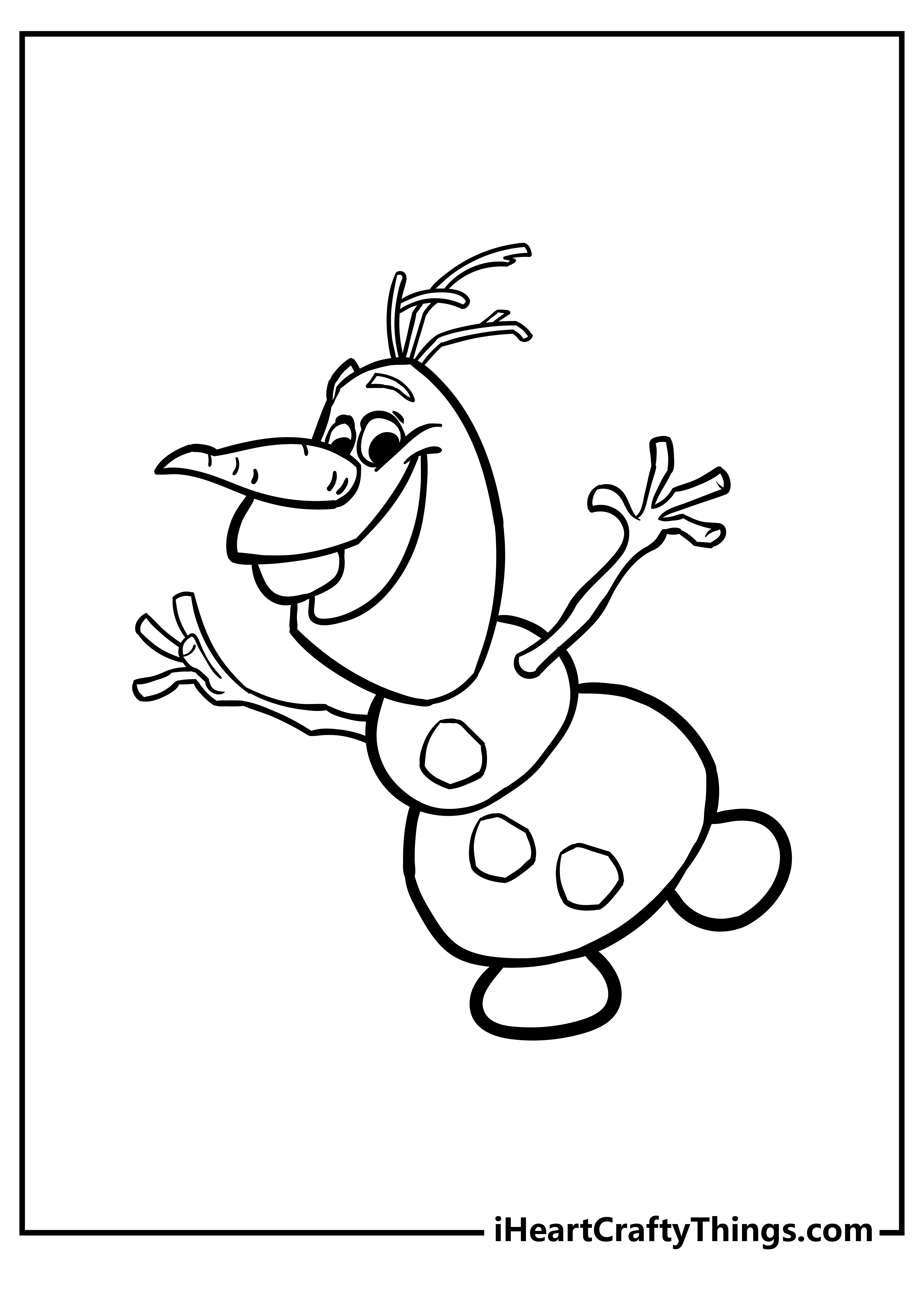 Printable Olaf Coloring Pages Updated 20