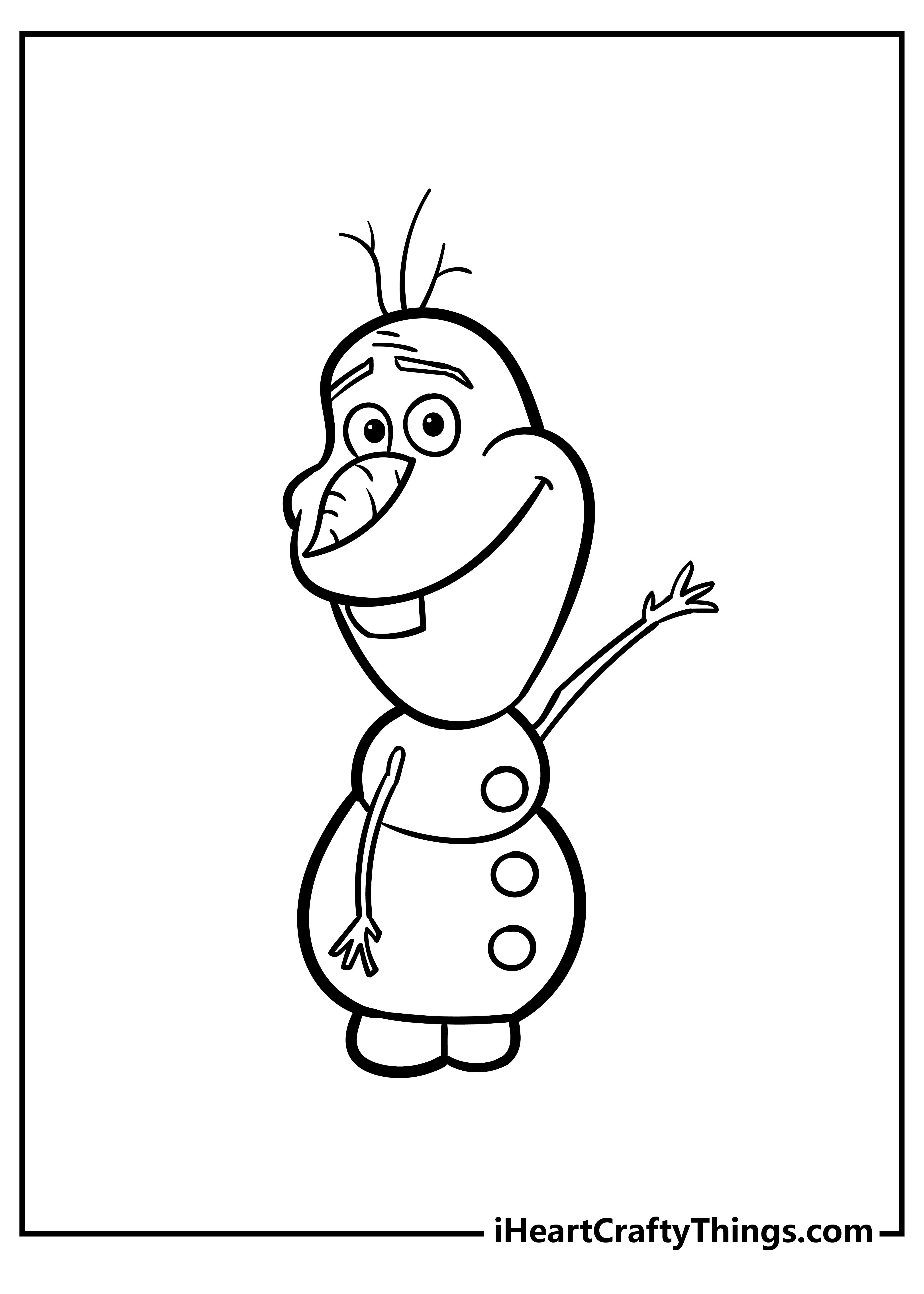 Olaf Coloring Pages free pdf download