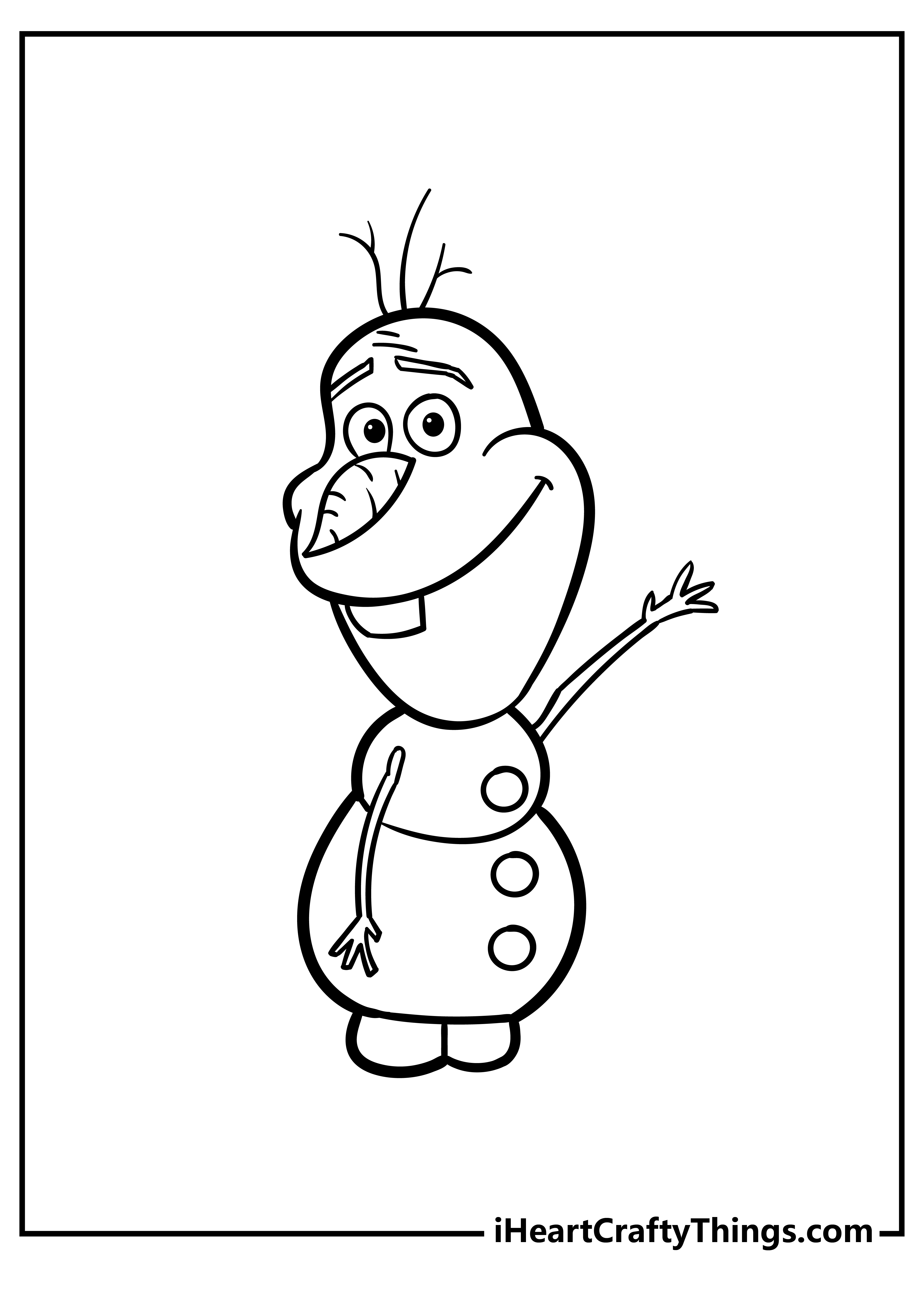 Olaf Coloring Page Printable
