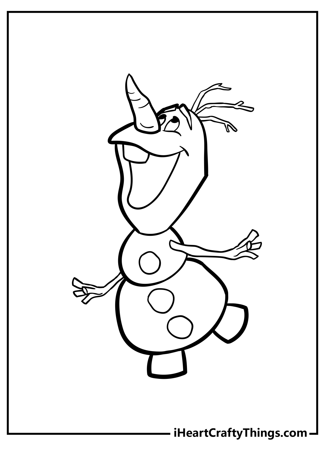 20 Olaf Coloring Pages (100% Free Printable PDF For Kids)