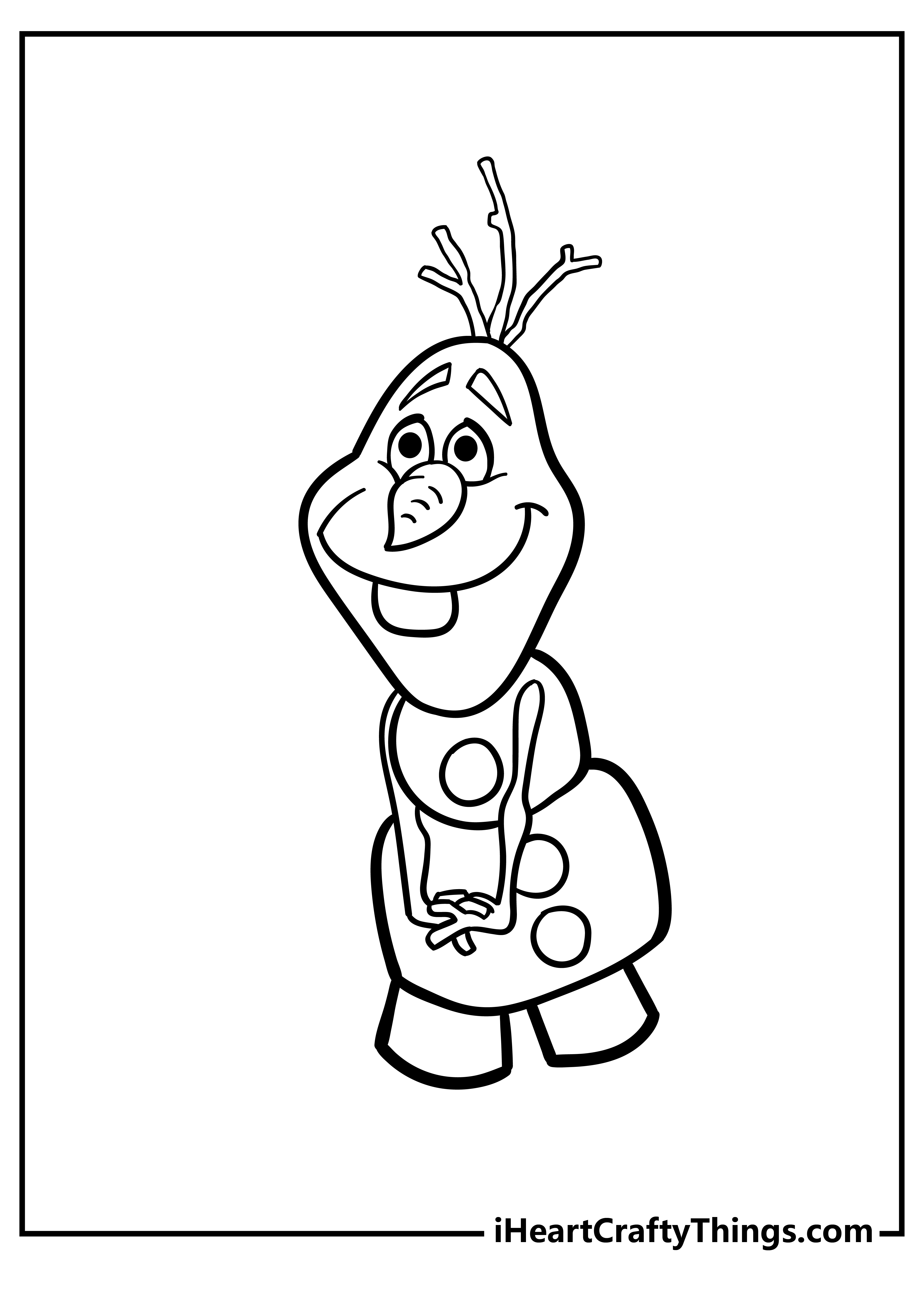 Olaf Coloring Book for adults free download