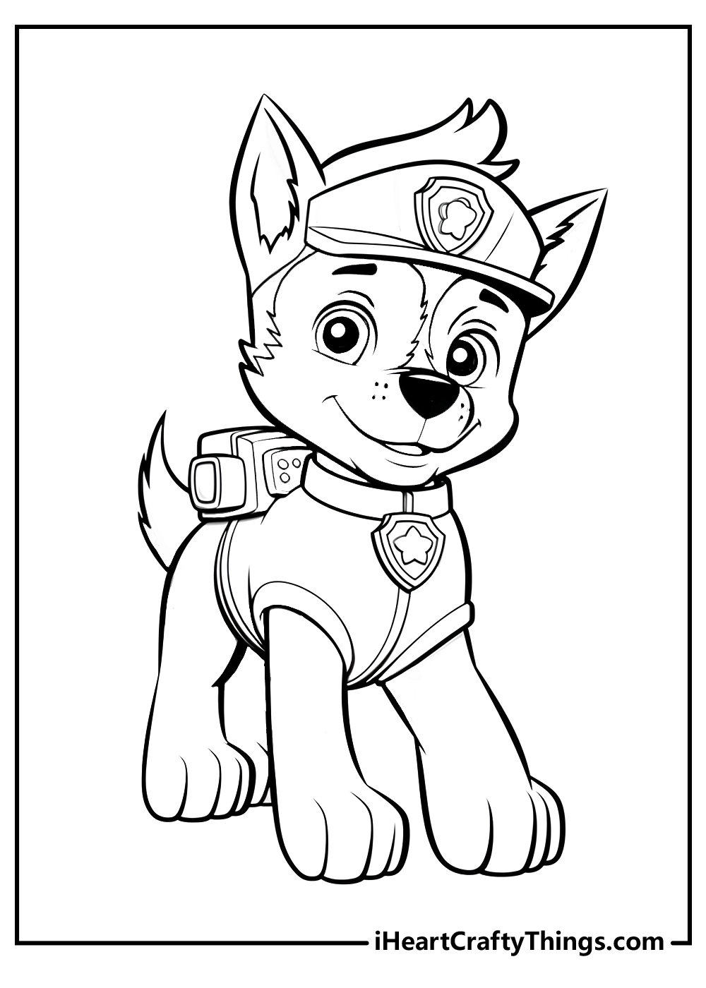 Rocky Paw Patrol Coloring Pages 