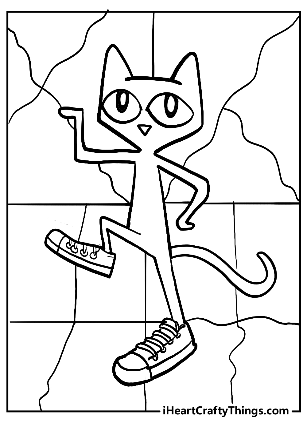 pete the cat coloring printable for kids