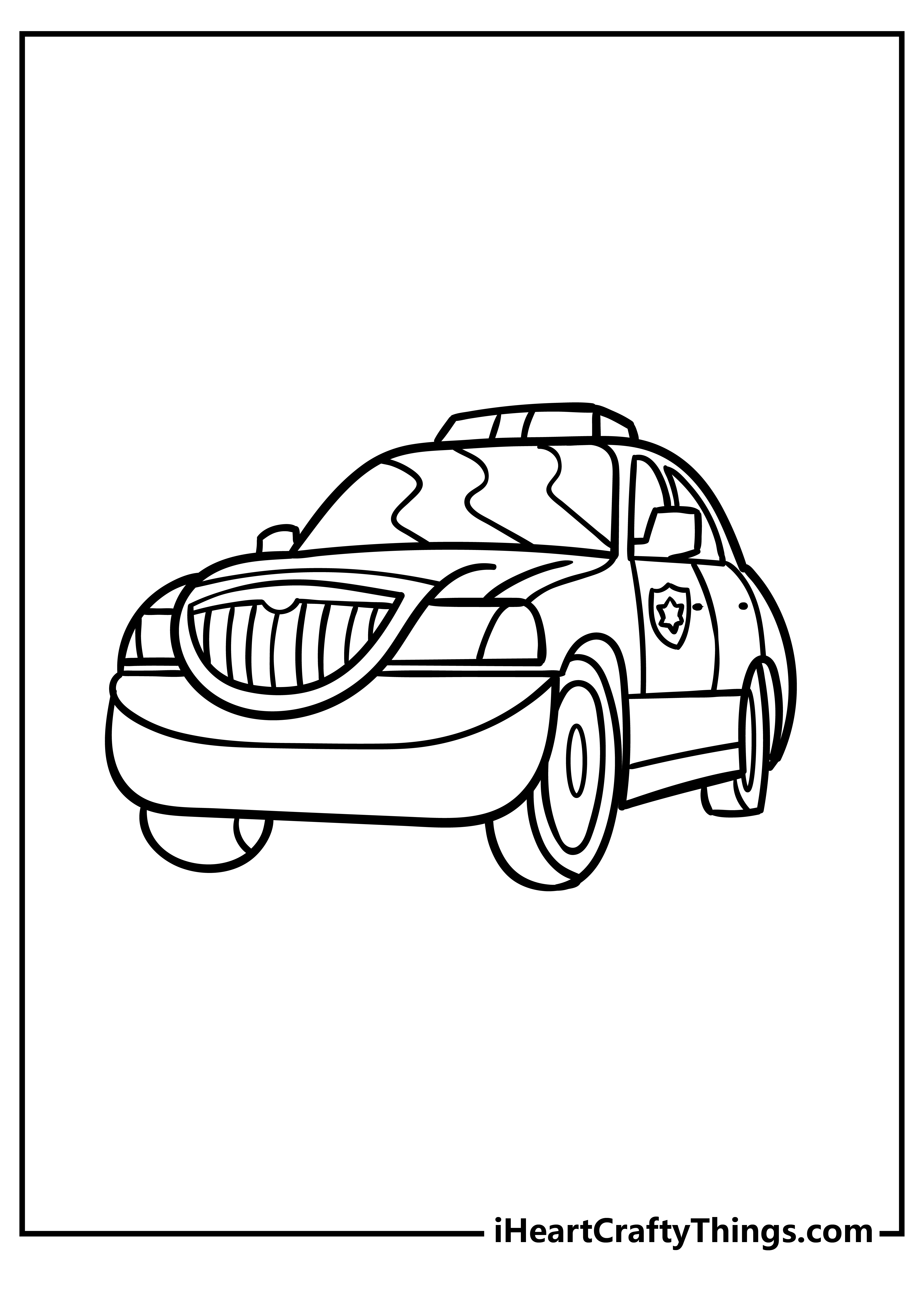 Printable Police Car Coloring Pages (Updated 2023) - Luv68