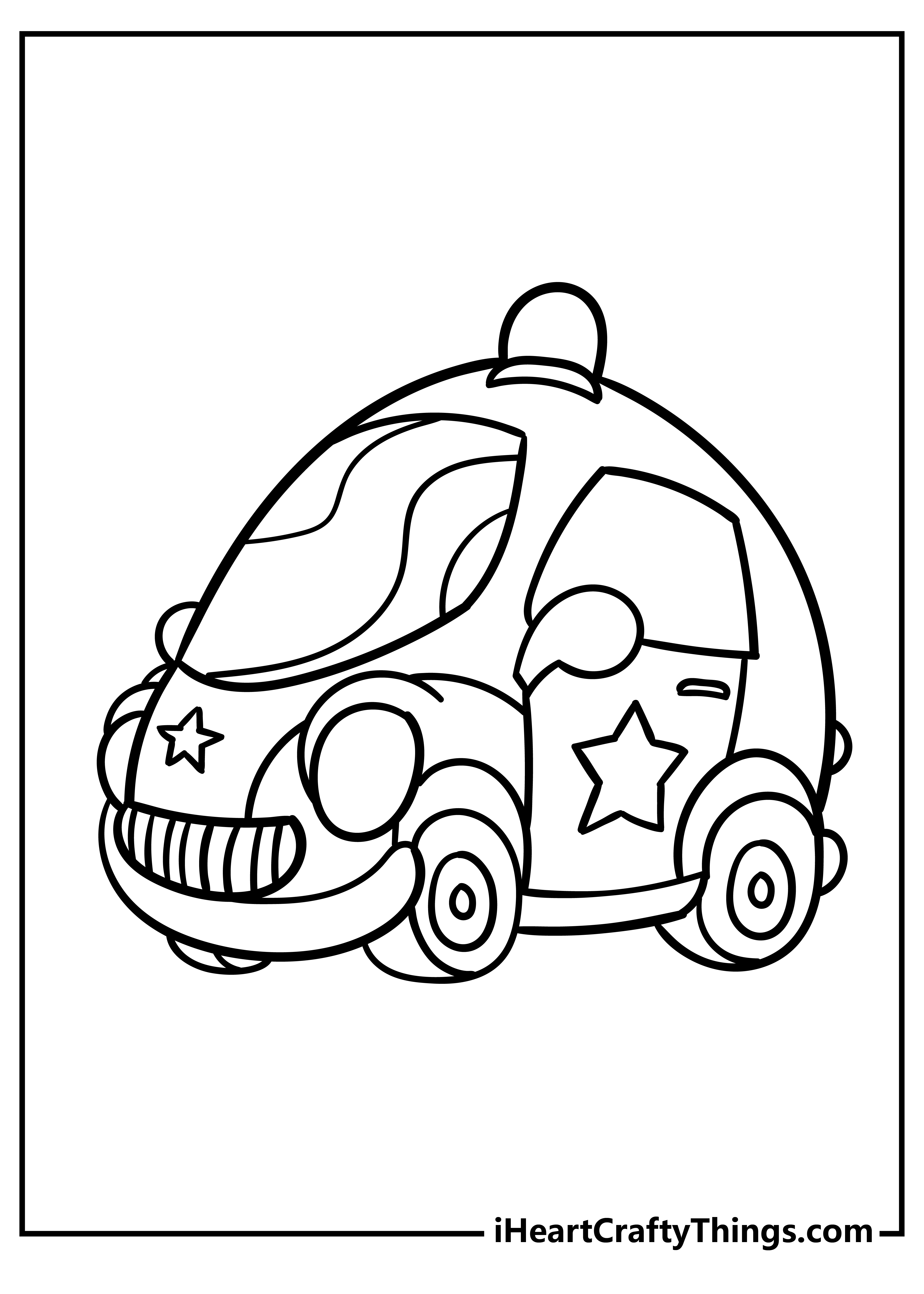 Police Car Coloring Book for kids free printable