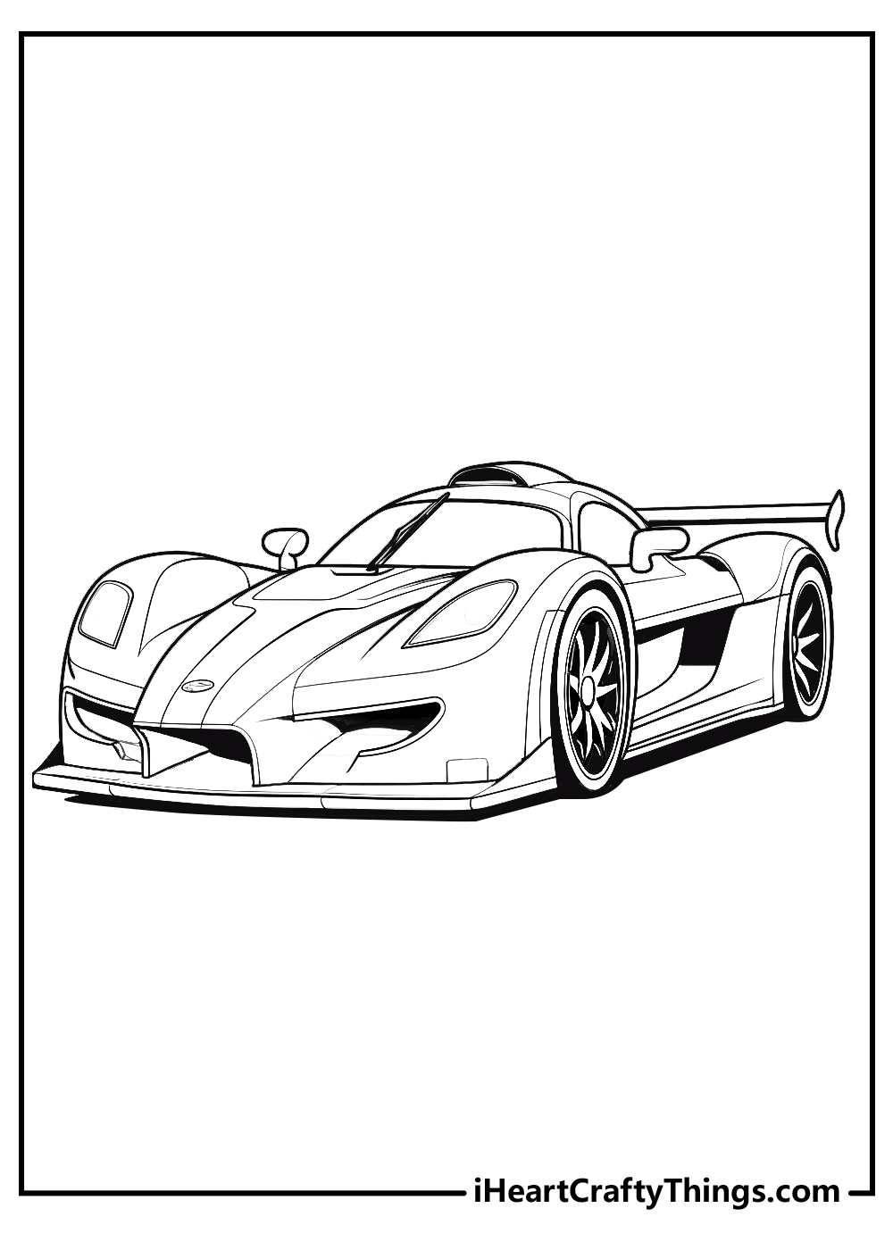 16+ Coloring Pages Race Cars