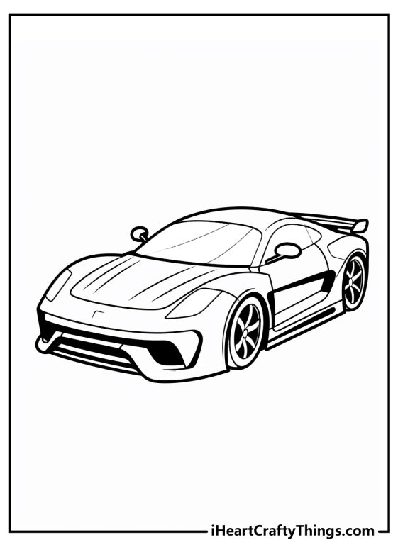 Race Car Coloring Pages (100% Free Printables)