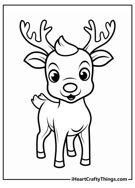 Rudolph coloring pages