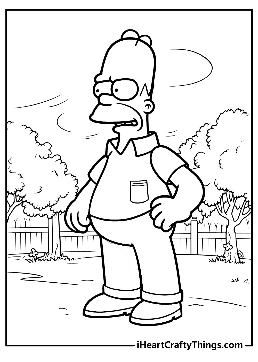 homer simpsons coloring pages
