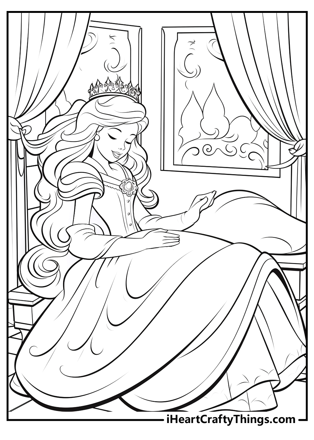 original sleeping beauty coloring pages for kids