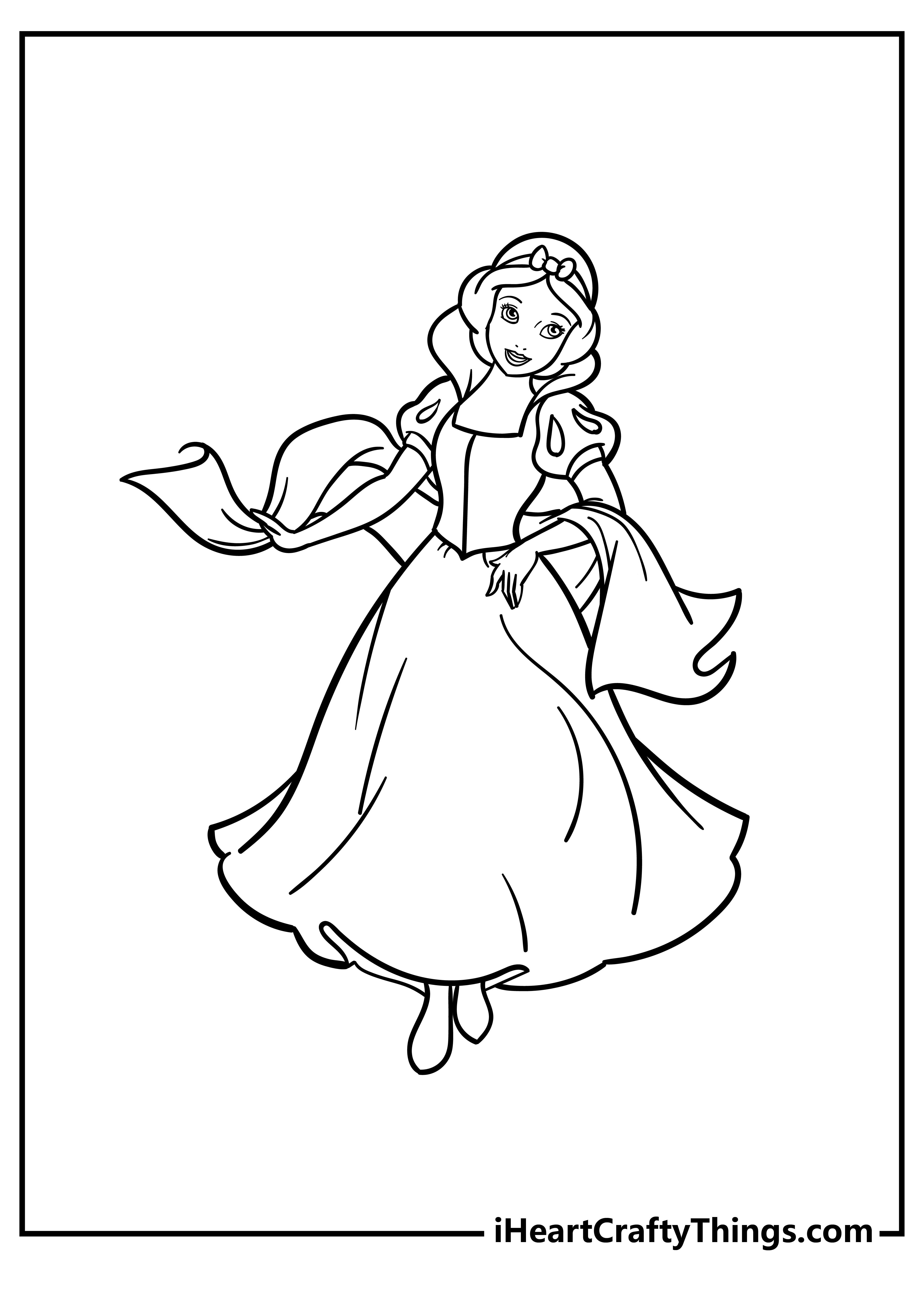 printable snow white coloring pages updated 2022