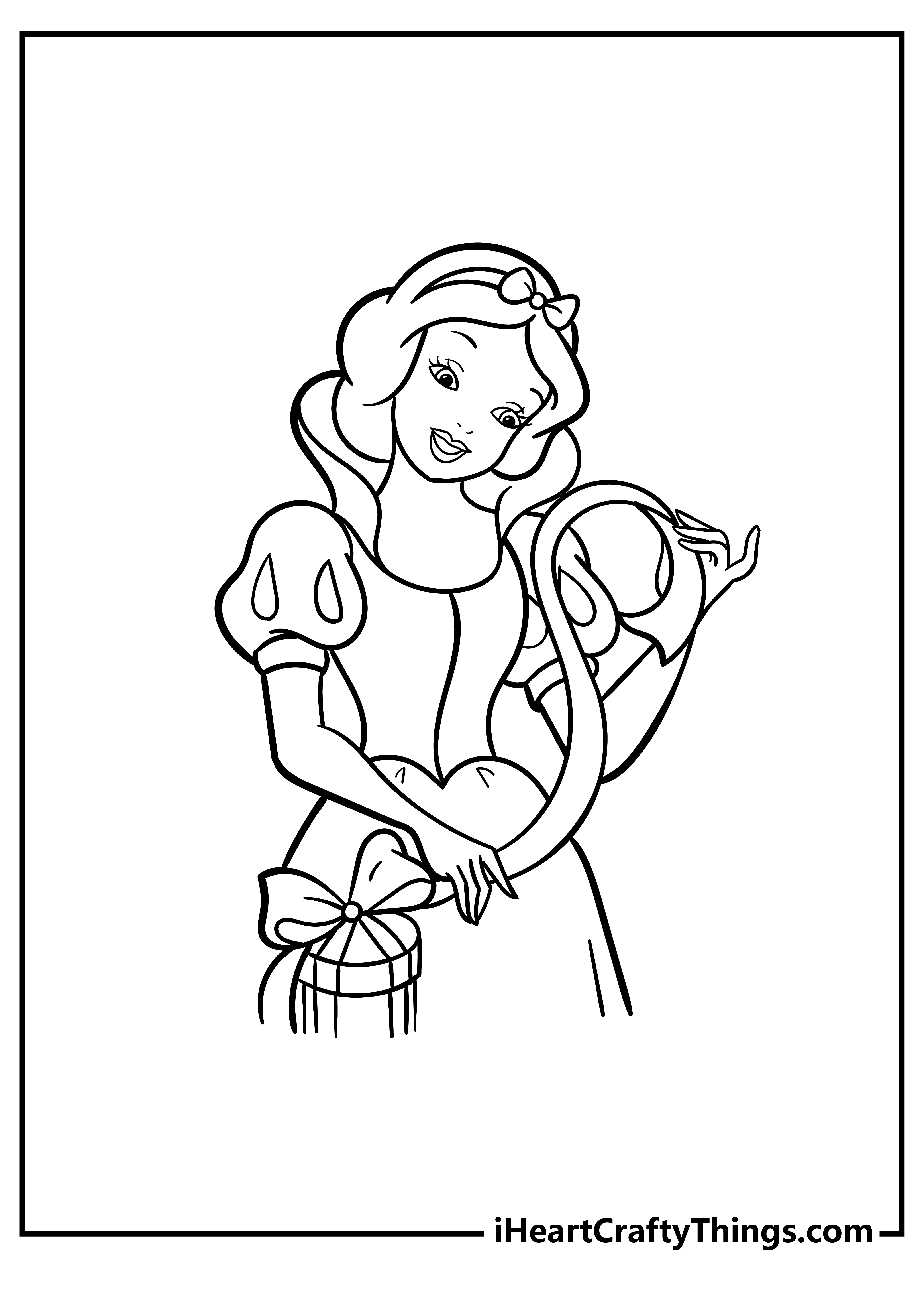 Princess Snow White Coloring Pages 