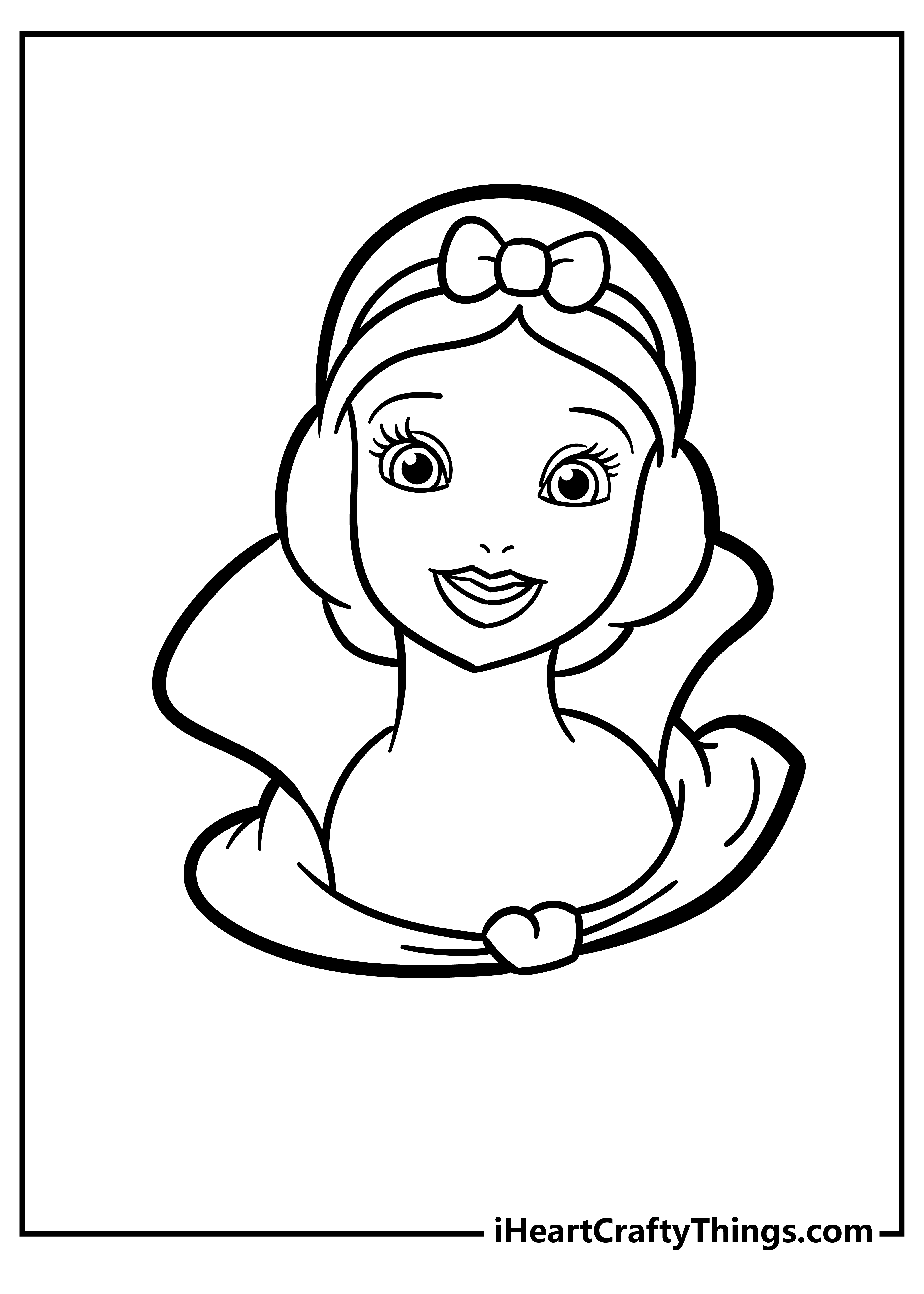 coloring book pages snow white