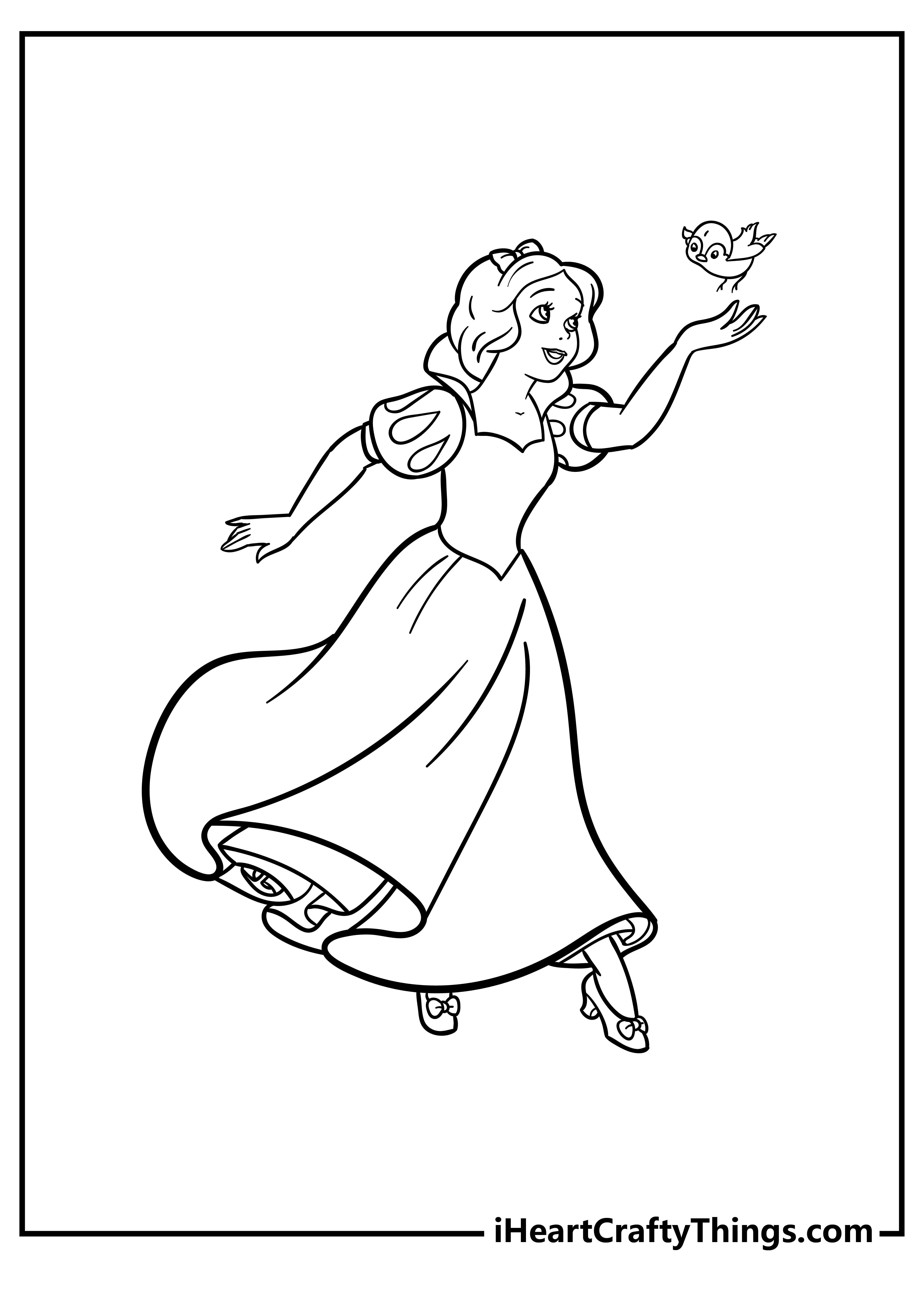 Snow White Coloring Sheet for children free download