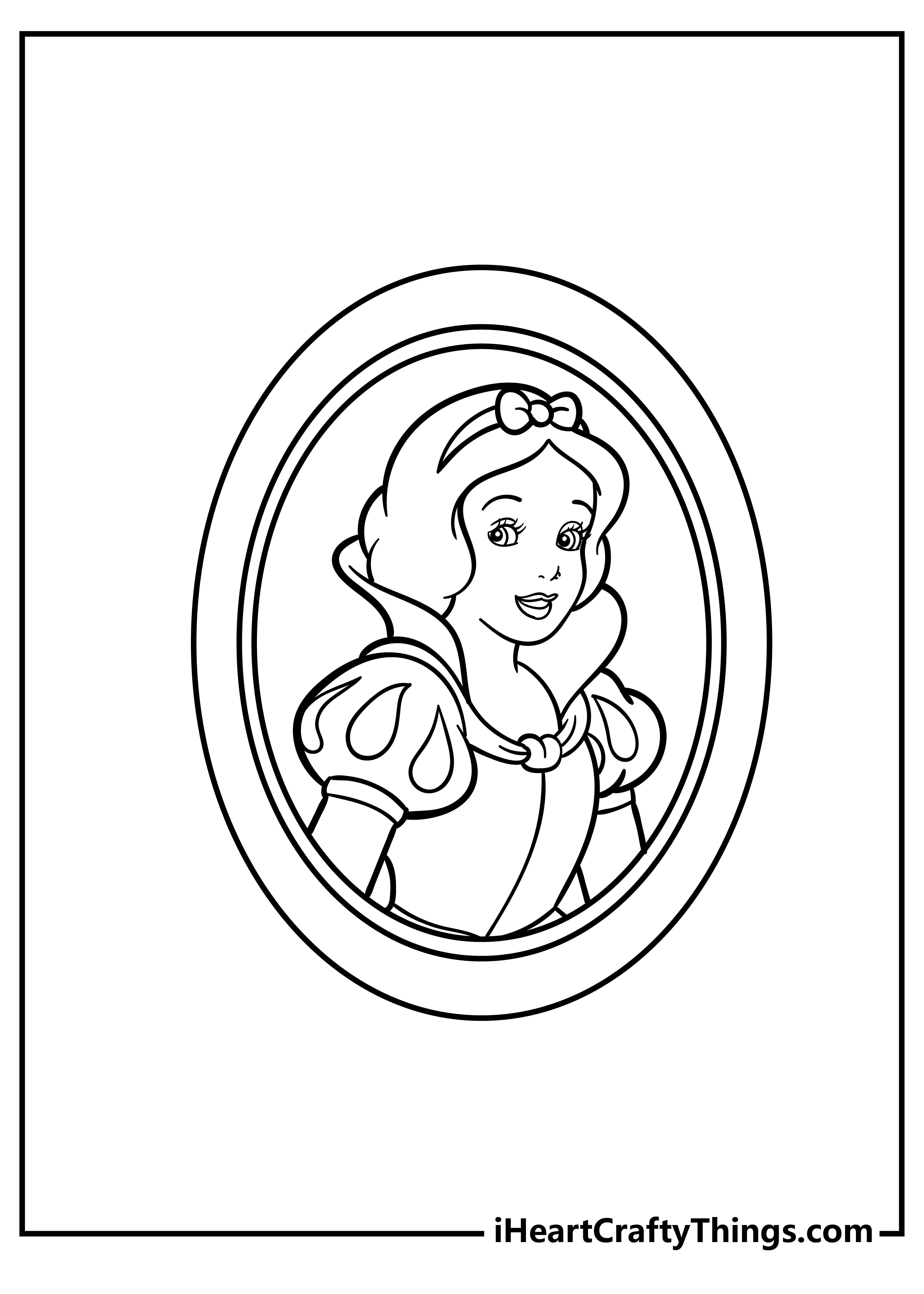 snow white witch apple coloring pages