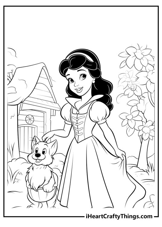 Snow White Coloring Pages (100% Free Printables)