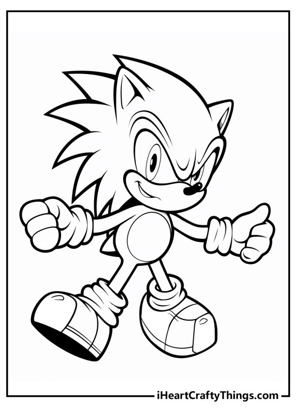 45 Sonic Coloring Pages (100% Free Printable PDF Sheets)