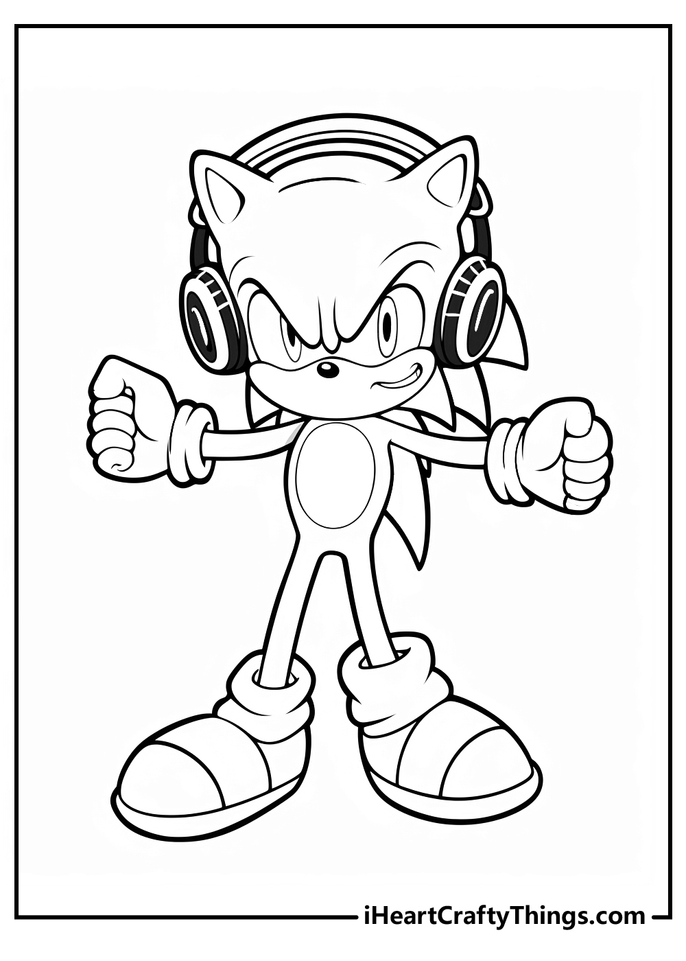 tails the hedgehog coloring pages