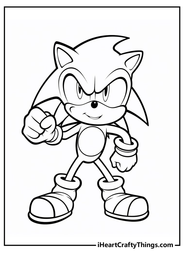 Sonic Coloring Pages (100% Free Printables)