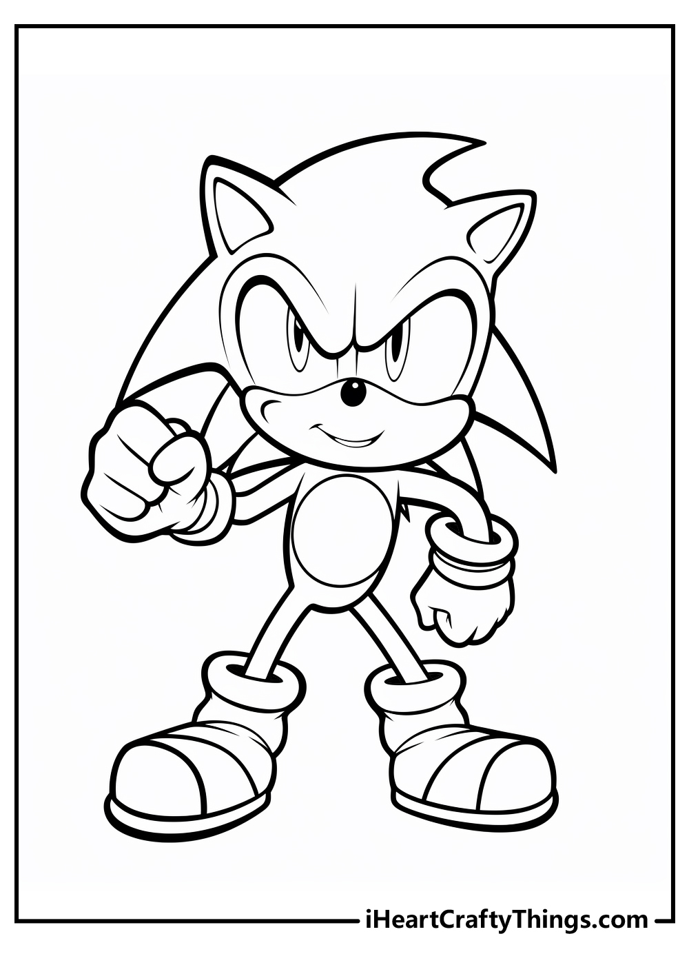 Sonic para Colorir 11  Cartoon coloring pages, Hedgehog colors