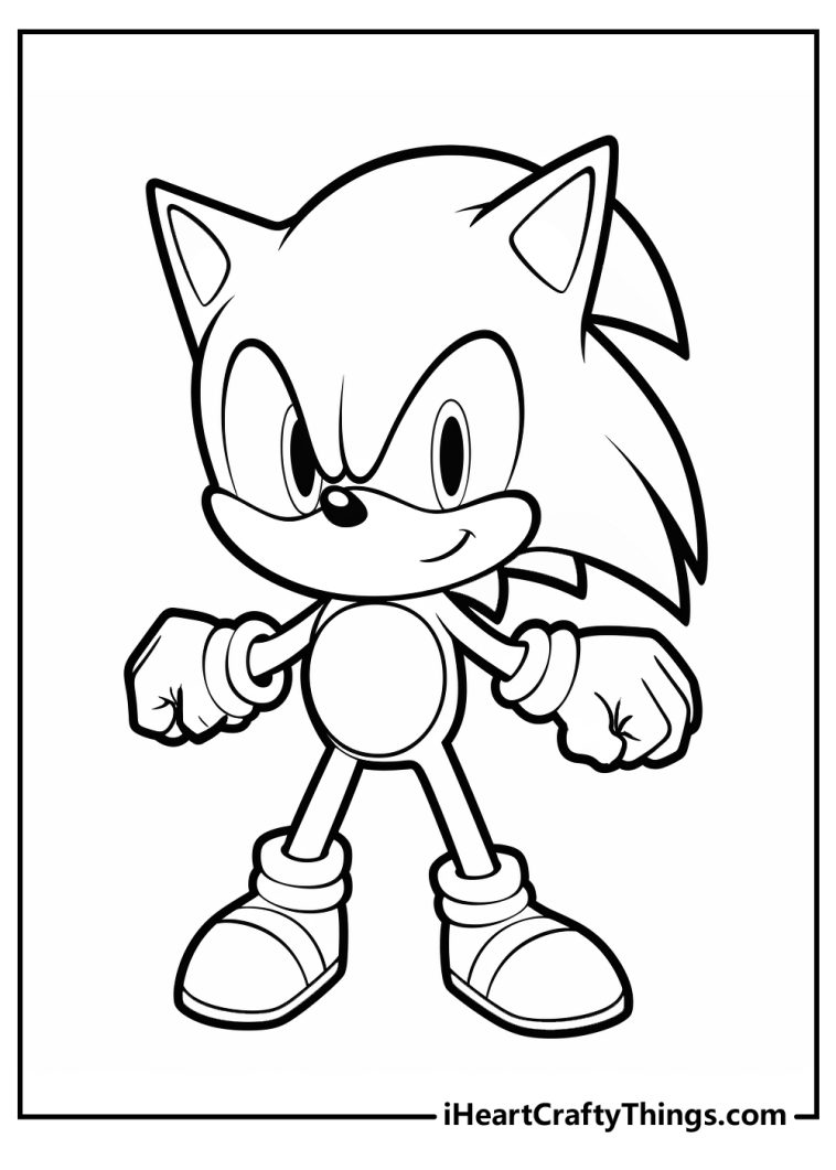 Sonic Coloring Pages (100% Free Printables)