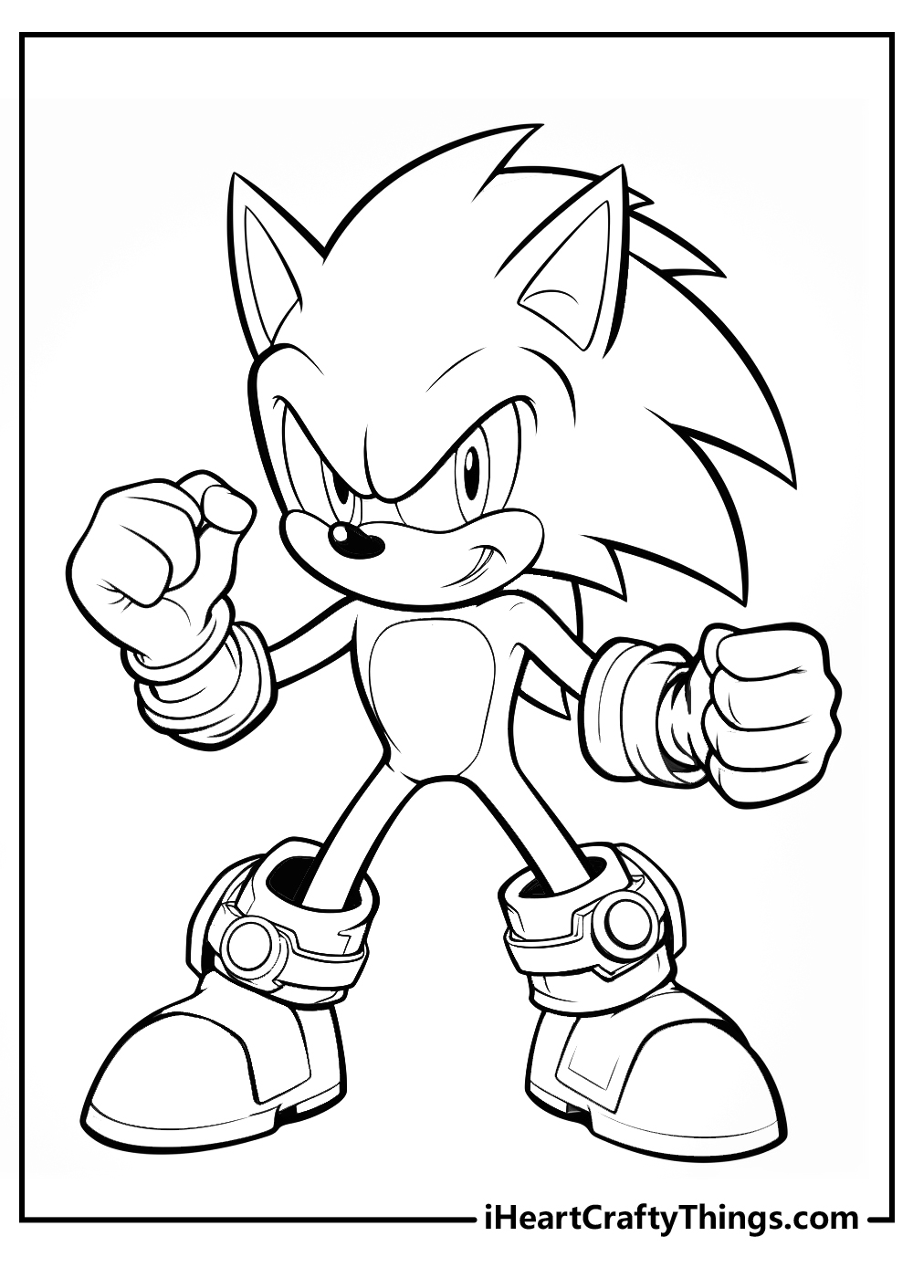 new sonic coloring pages for kids