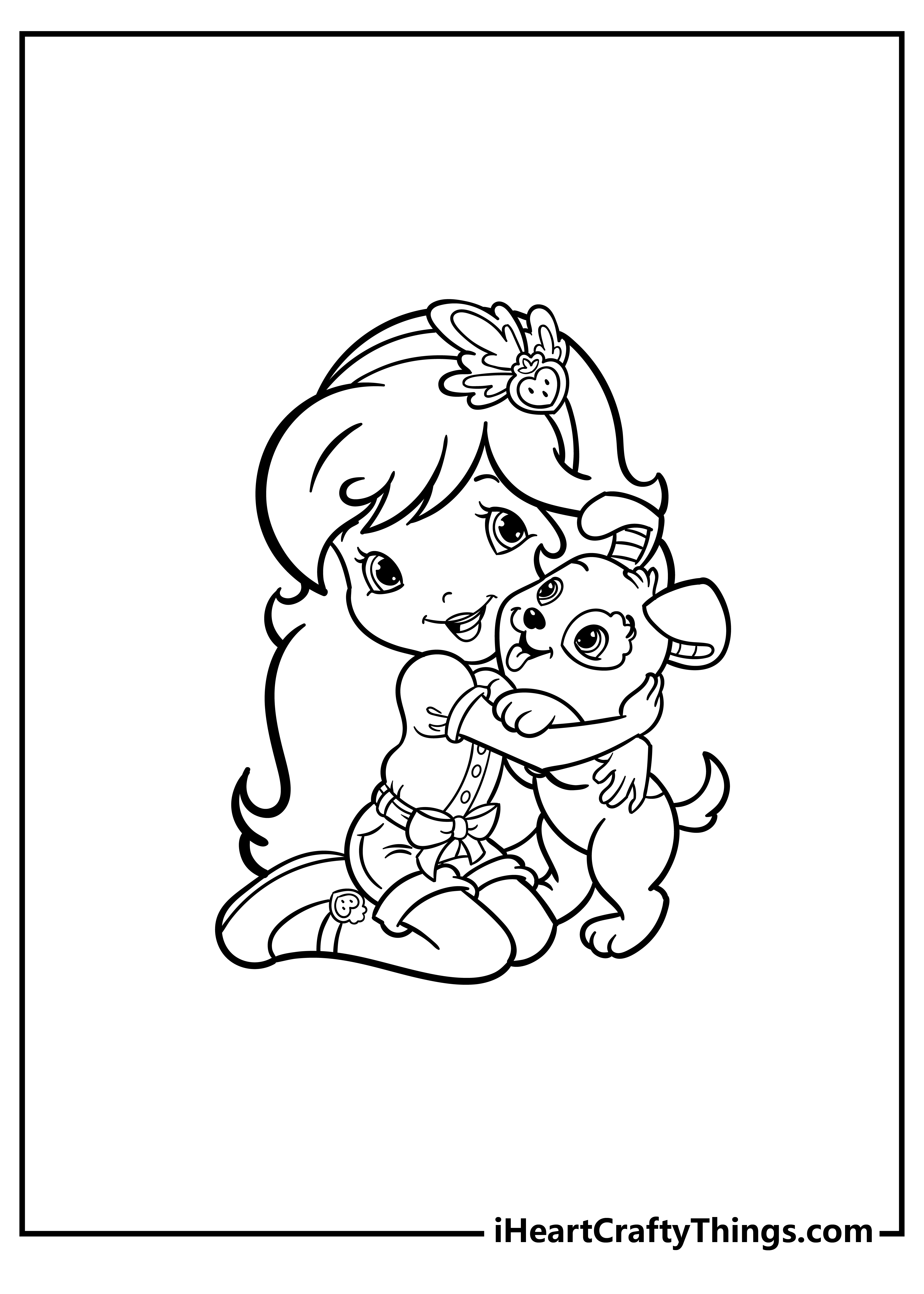 Strawberry Shortcake Coloring Book for adults free download