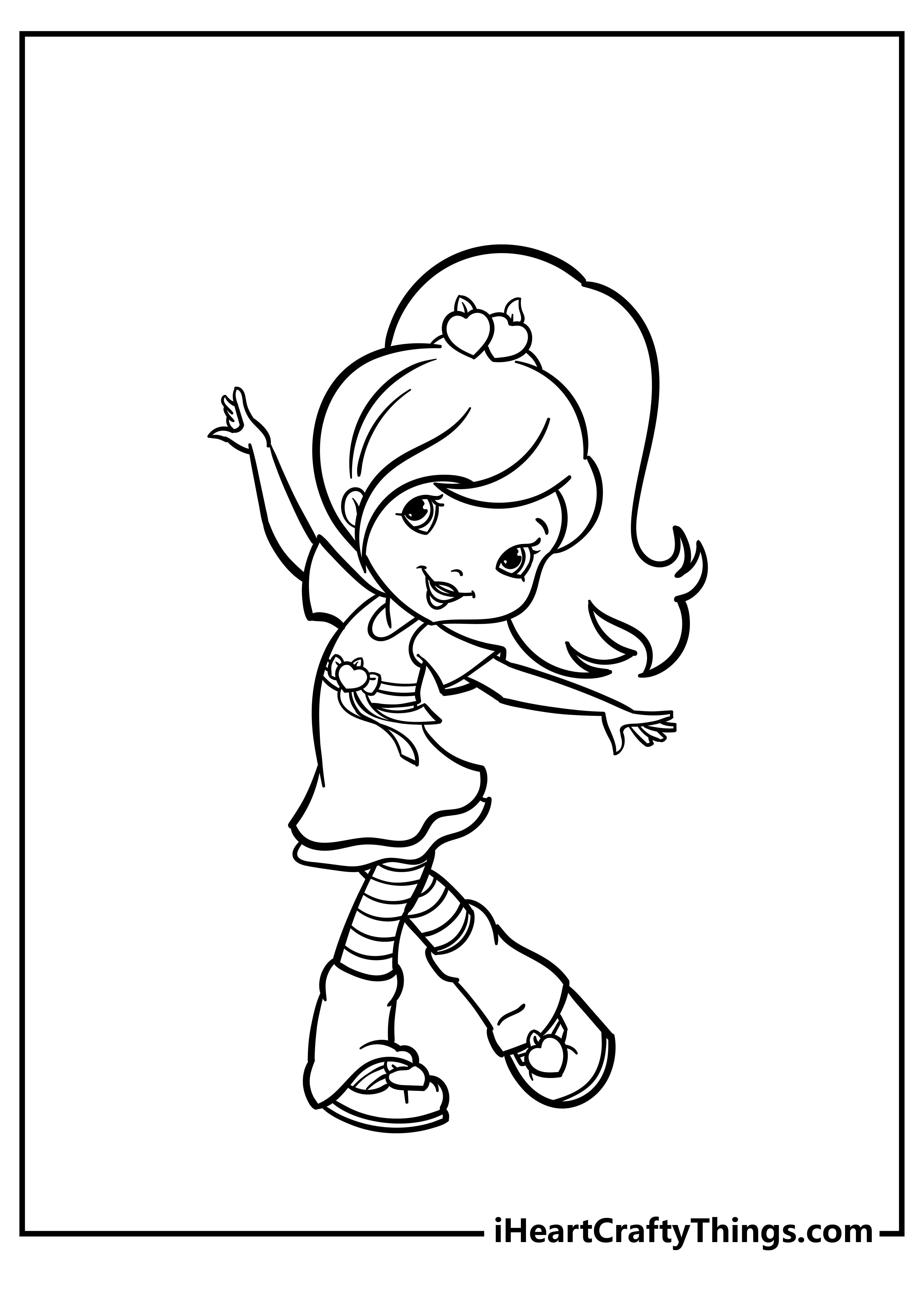 Strawberry Shortcake Coloring Pages for adults free printable