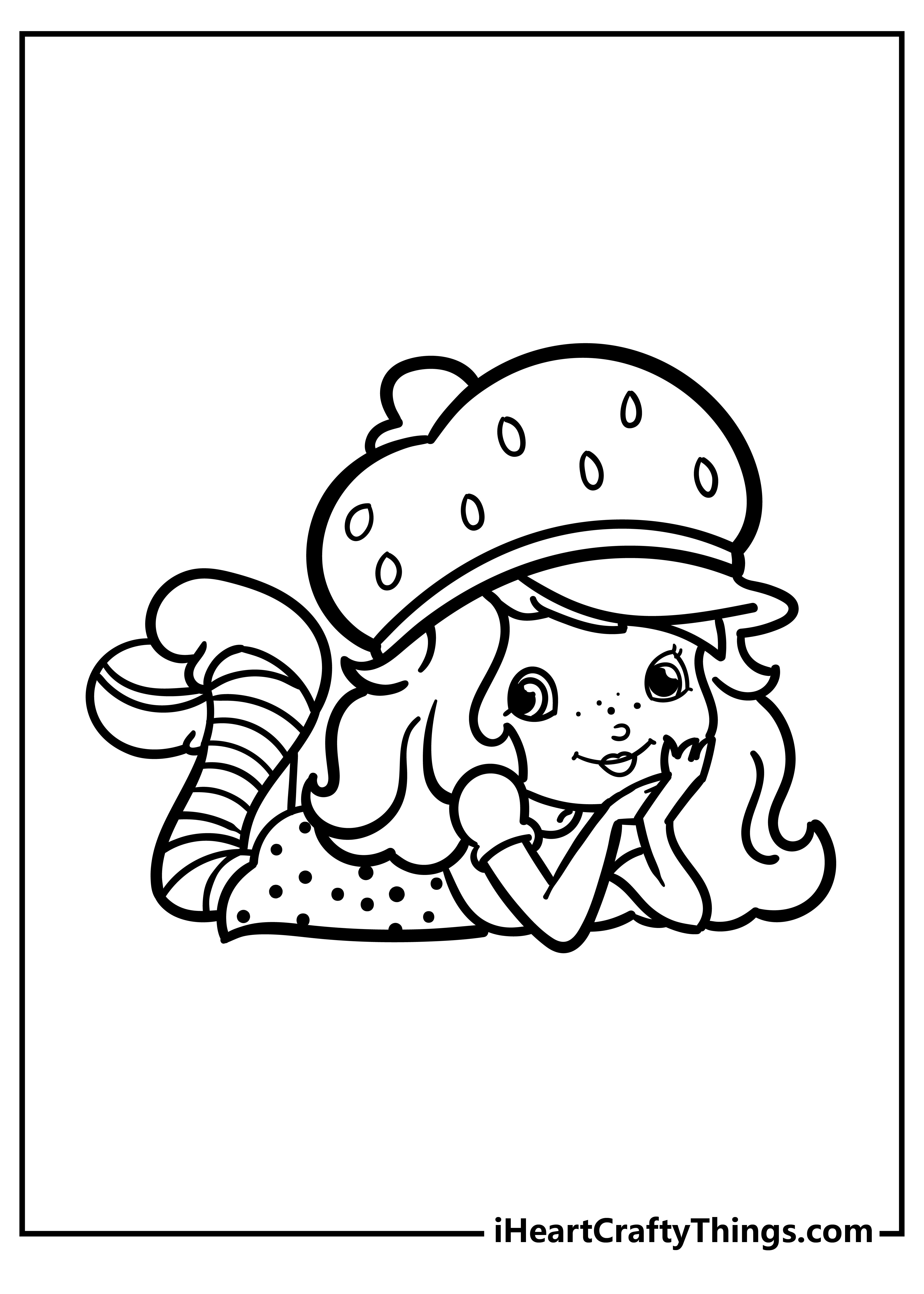 Strawberry Shortcake color page - NEW coloring pages for kids