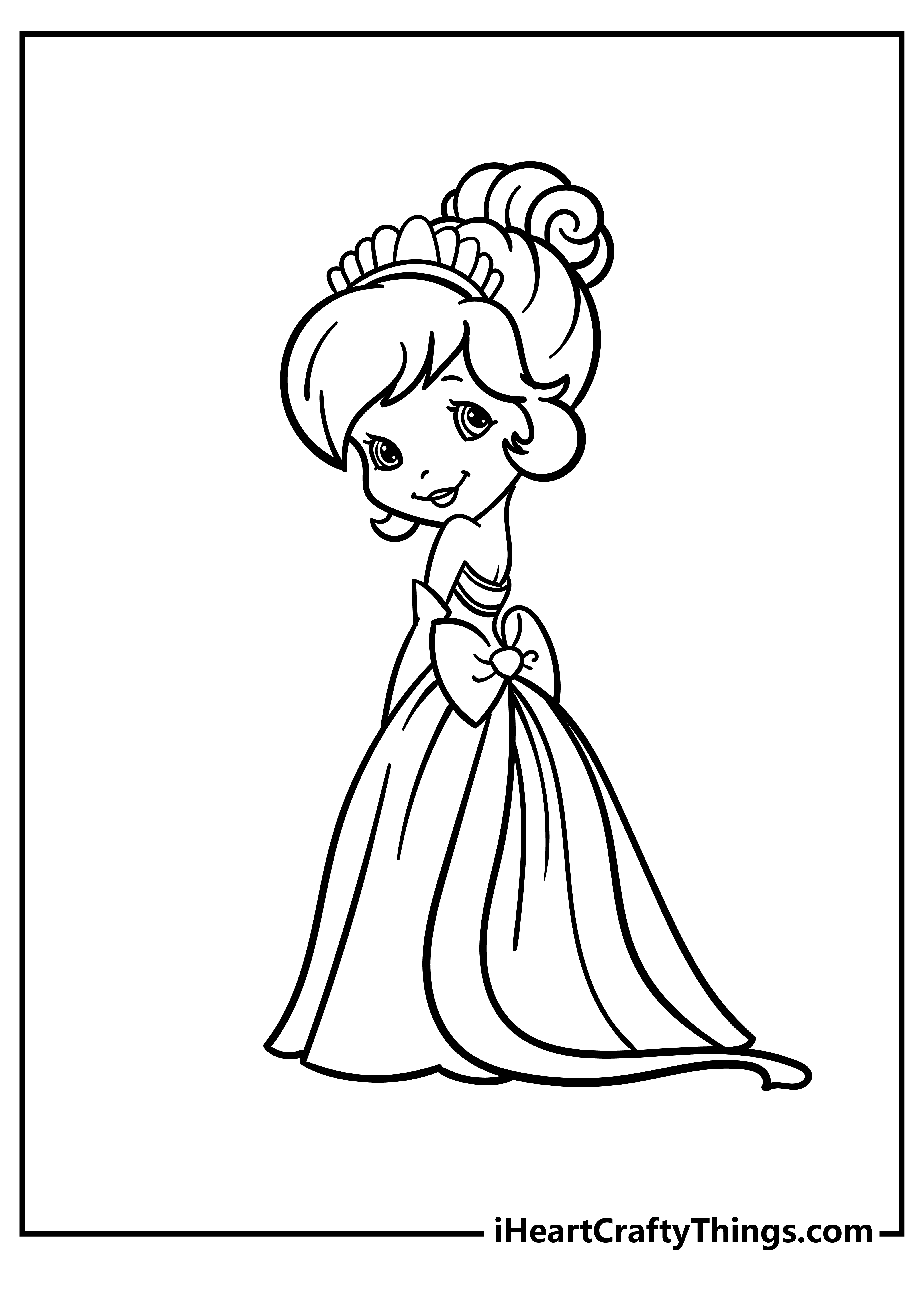 strawberry shortcake coloring page