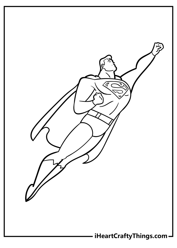 Superman Coloring Pages (100% Free Printables)