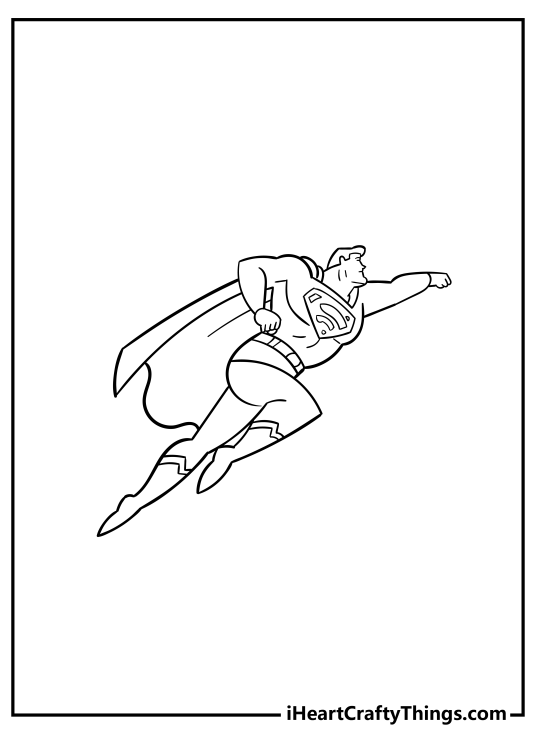 Superman coloring pages